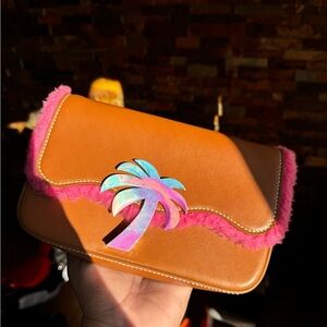 Tropical Tan and Pink Women's Bag